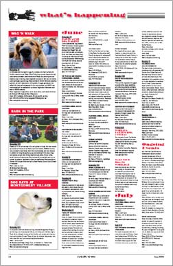 Fetch the Paper's What's Happening Calendar