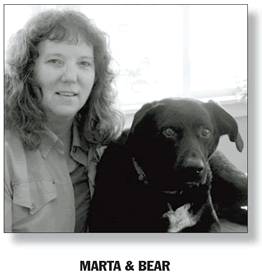 Marta Williams and Bear