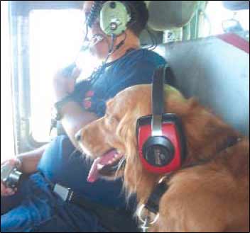 Kane wearing headphones